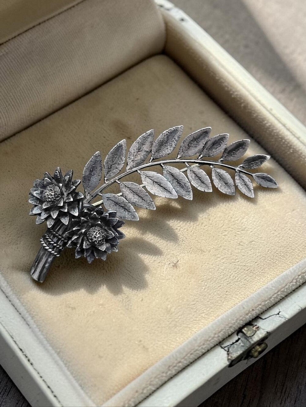 Antique Sterling Silver Brooch